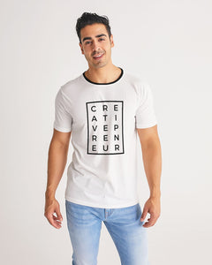 Creativepreneur Horizontal/Vertical White t-shirt Men's Tee