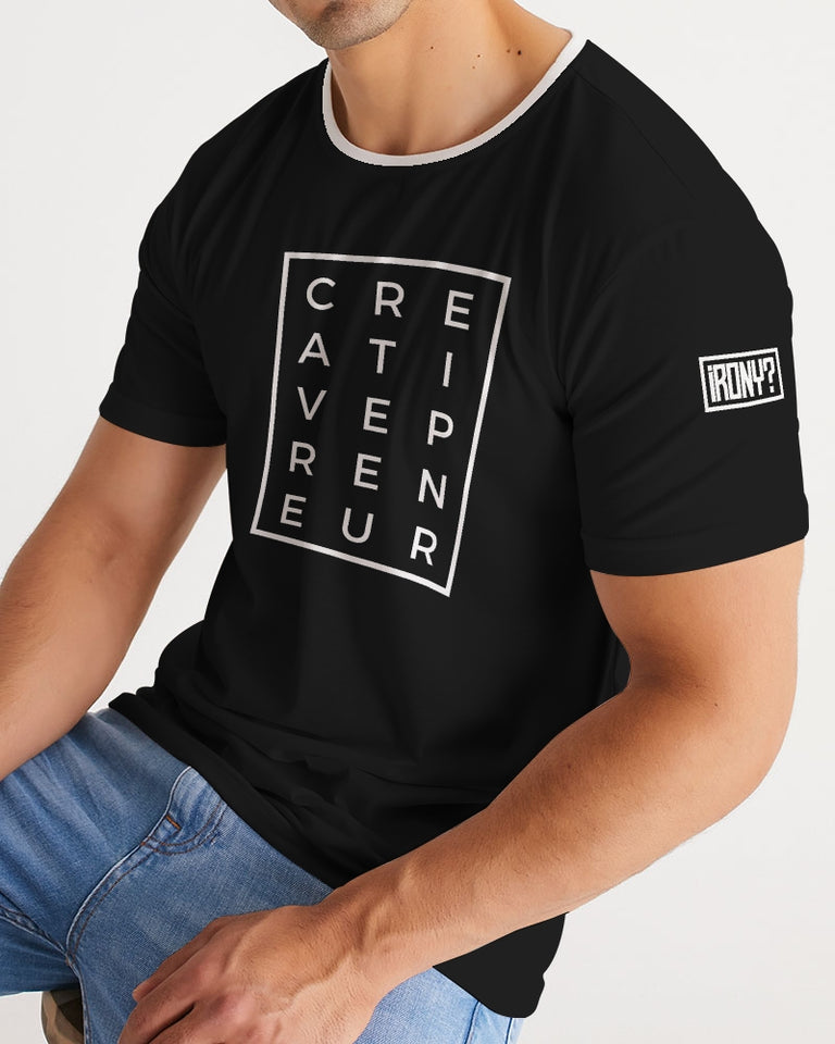 Creativepreneur Horizontal/Vertical Black t-shirt Men's Tee