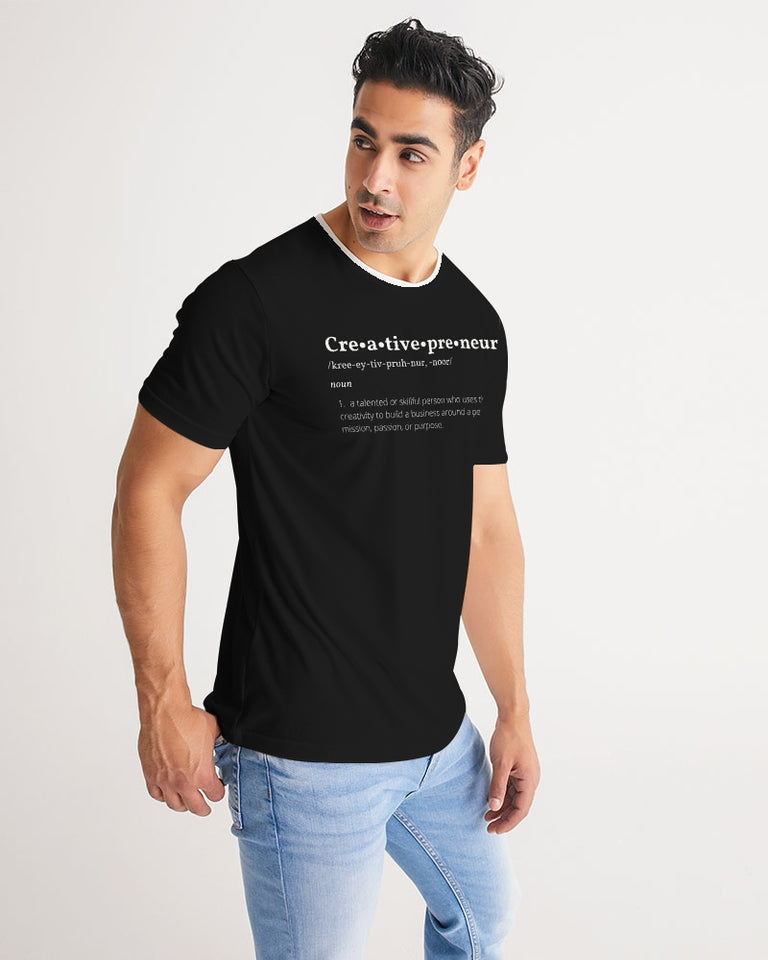 Creativepreneur Black with White writing Definition Shirt Men's Tee
