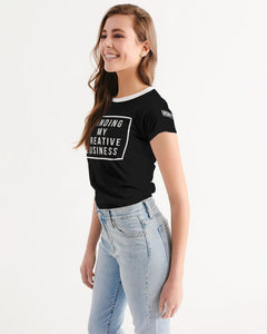 Minding My Creative Business Black t-shirt Women's Tee