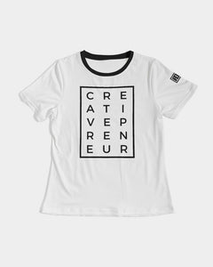 Creativepreneur Horizontal/Vertical White t-shirt Women's Tee