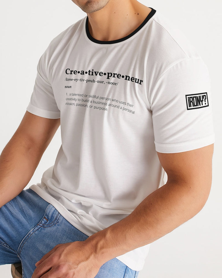 Creativepreneur White with Black writing Definition Shirt Men's Tee