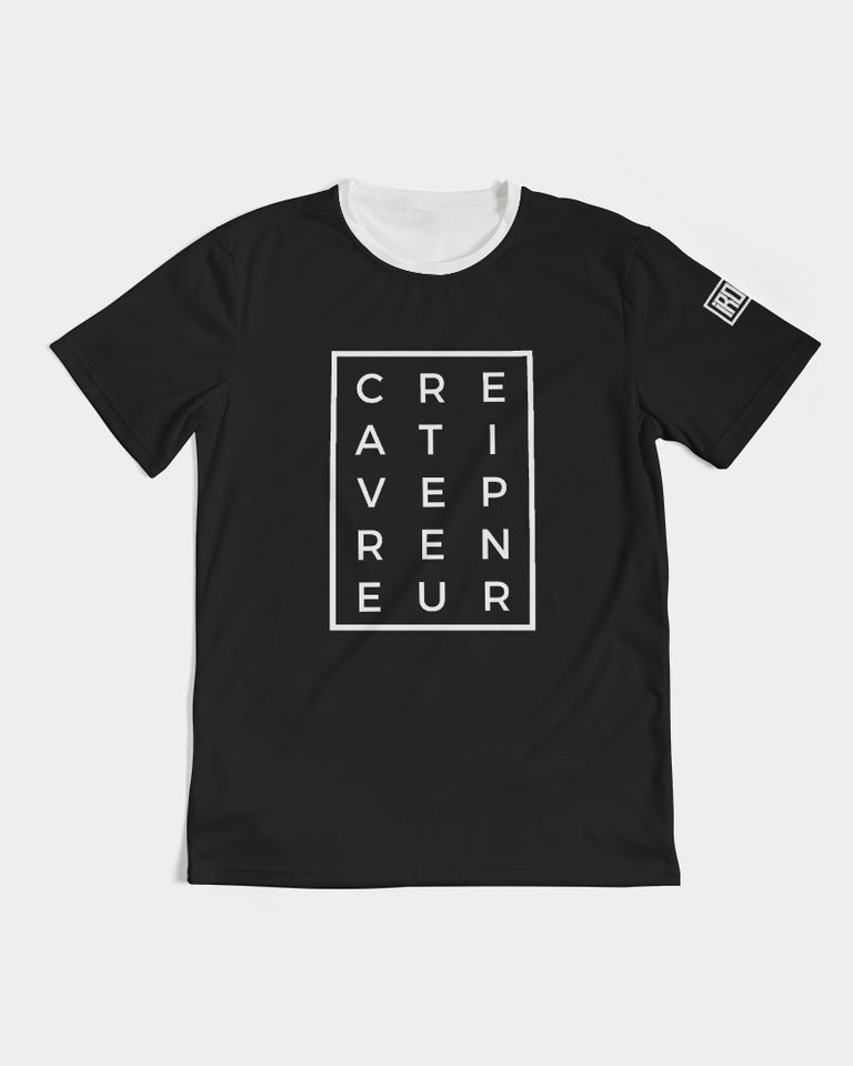 Creativepreneur Horizontal/Vertical Black t-shirt Men's Tee