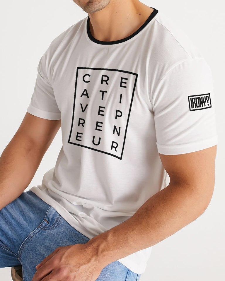 Creativepreneur Horizontal/Vertical White t-shirt Men's Tee