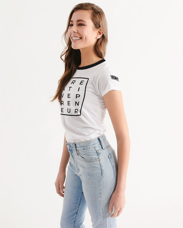 Creativepreneur Horizontal/Vertical White t-shirt Women's Tee