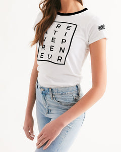 Creativepreneur Horizontal/Vertical White t-shirt Women's Tee