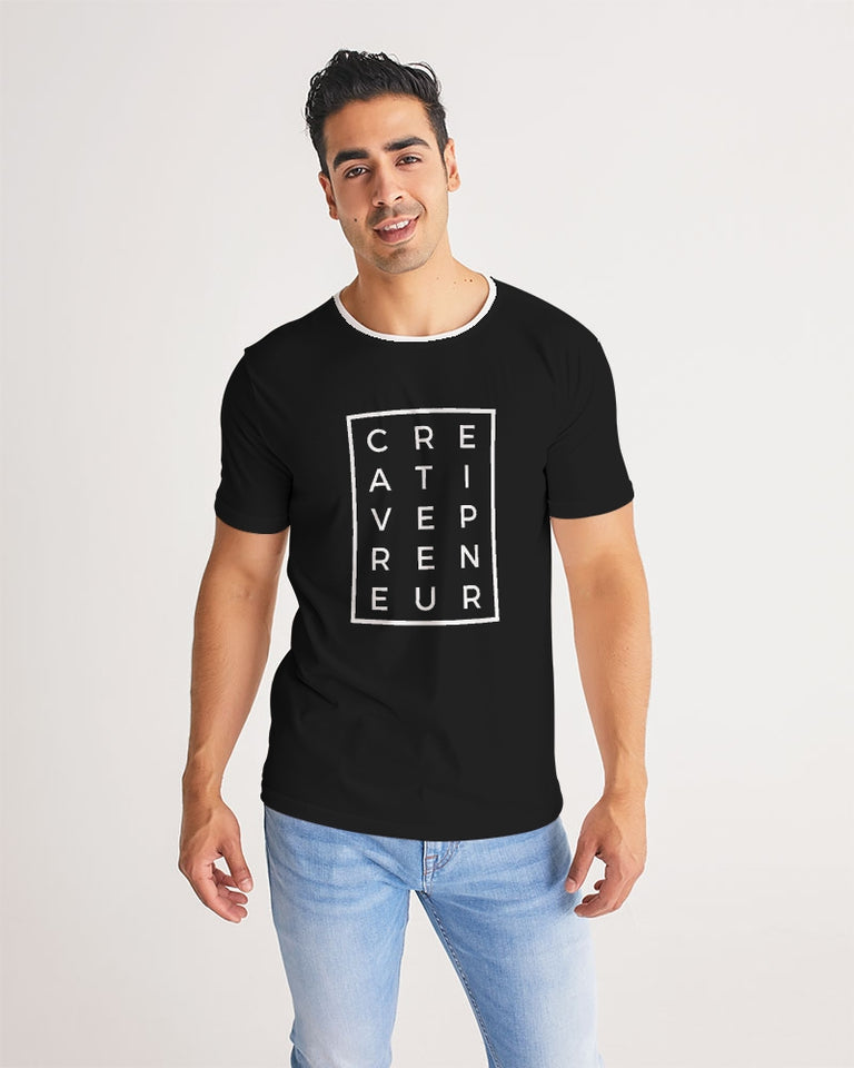 Creativepreneur Horizontal/Vertical Black t-shirt Men's Tee