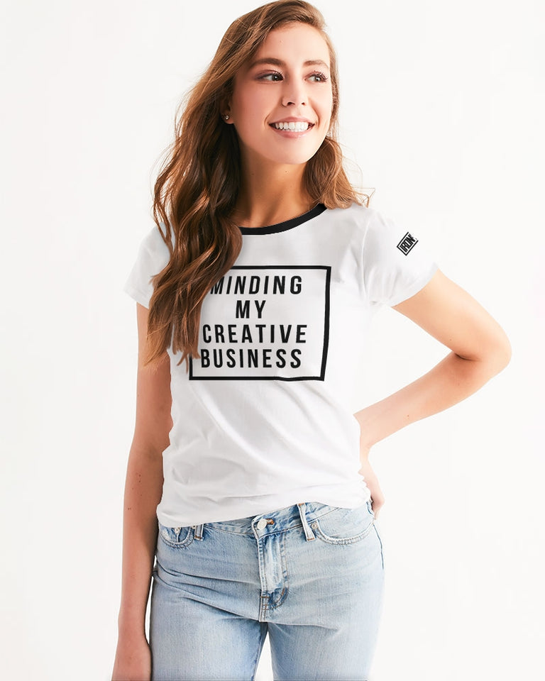 Minding My Creative Business White t-shirt Women's Tee