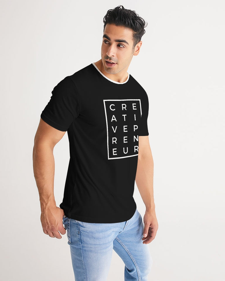 Creativepreneur Horizontal/Vertical Black t-shirt Men's Tee