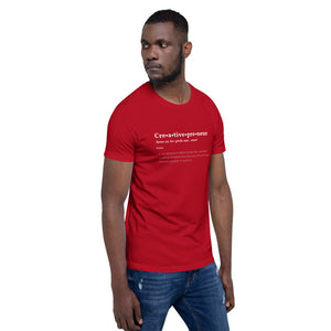 Creativepreneur Definition White Font Short-sleeve unisex t-shirt